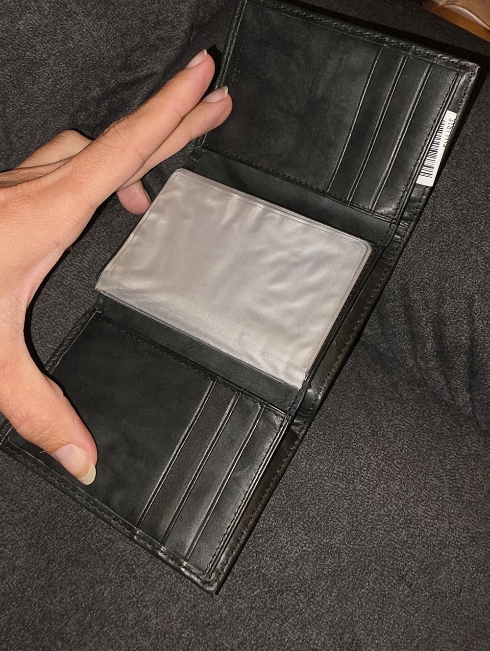 Stafford Mens Tri Fold Wallet. Nwots, Black!